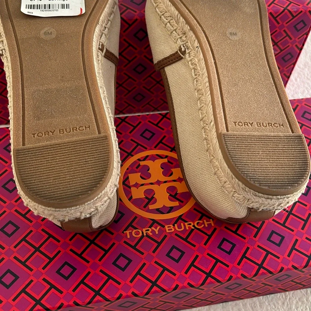 Tory Burch Canvas Flat Espadrille
